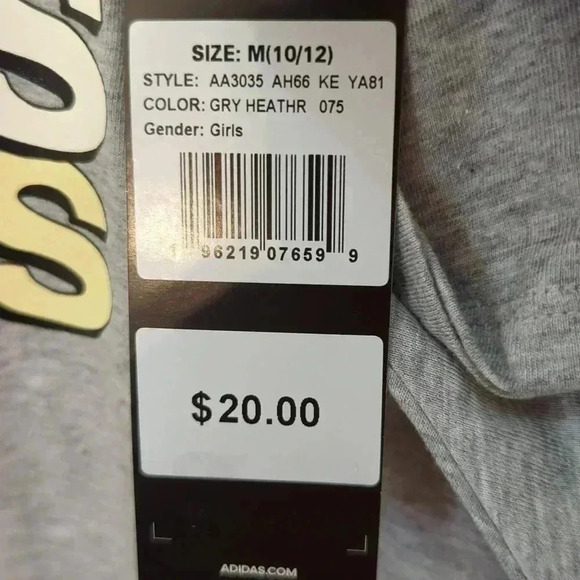 Adidas Heathered Raglan Tee - Picture 3 of 4